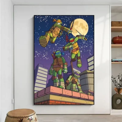 Amine N Ninjas Turtles Mutant Mayhem Poster No Framed Kraft Club Bar Paper Vintage Wall Art 9 - TMNT Shop