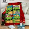 Christmas Teenage Mutant Ninja Turtles Blanket Cartoon Nap Blanket Printed Bedroom Sofa Soft Comfortable Flannel Kids - TMNT Shop