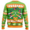 Cowabunga Michaelangelo Christmas TMNT PC men sweatshirt BACK mockup 1 - TMNT Shop