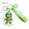 In Stock Teenage Mutant Ninja Turtle Keychain Cartoon Tortoise Keyring Leo Raph Mikey Don Boy Girl 4 - TMNT Shop