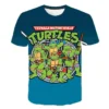 TMNT Teenage Mutant Ninja Turtles Series T shirt Breathable round Neck Fashion 3D Digital Printing Stylish - TMNT Shop