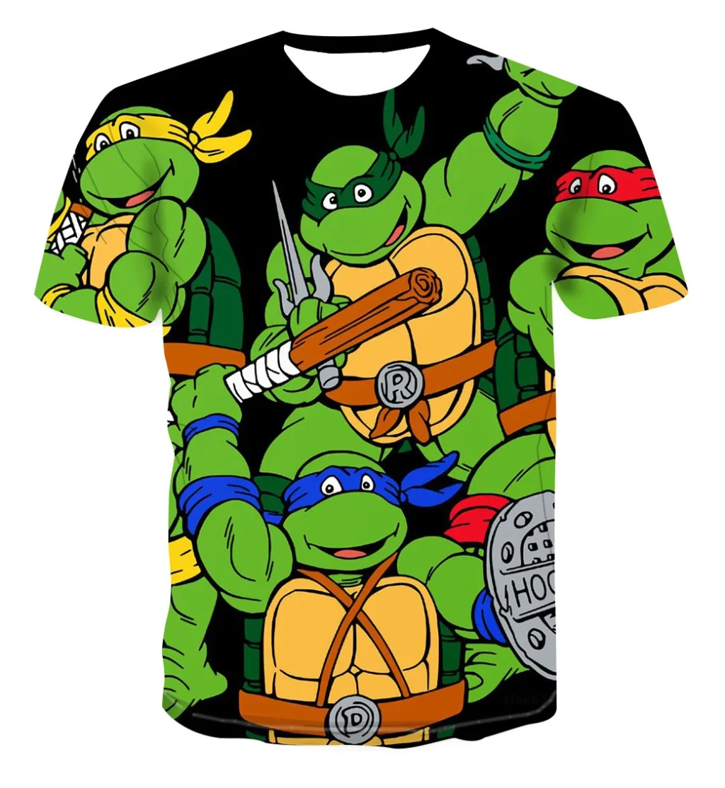 TMNT Teenage Mutant Ninja Turtles Series T shirt Breathable round Neck Fashion 3D Digital Printing Stylish 23 - TMNT Shop