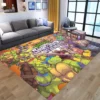 Teenage Mutant Ninja Turtles Bathroom Carpet Anime Cartoon Flannel Rug Living Room Floor Mat Kitchen Washable - TMNT Shop