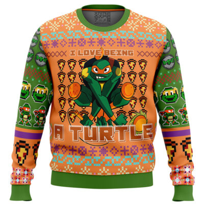 micheangelo Sweater front - TMNT Shop