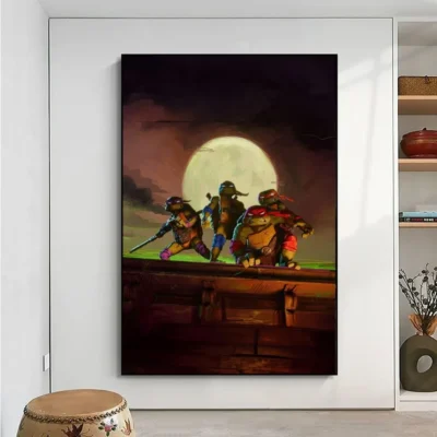 TMNT Behind The Moon Wall Art